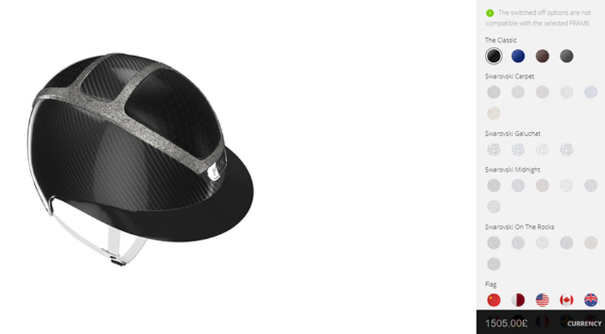Kask cap configurator